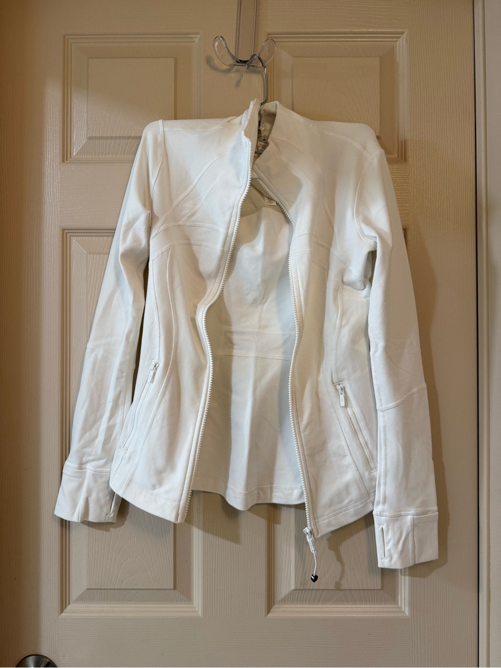 White Women's Zip-Front Jacket